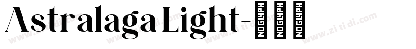 Astralaga Light字体转换